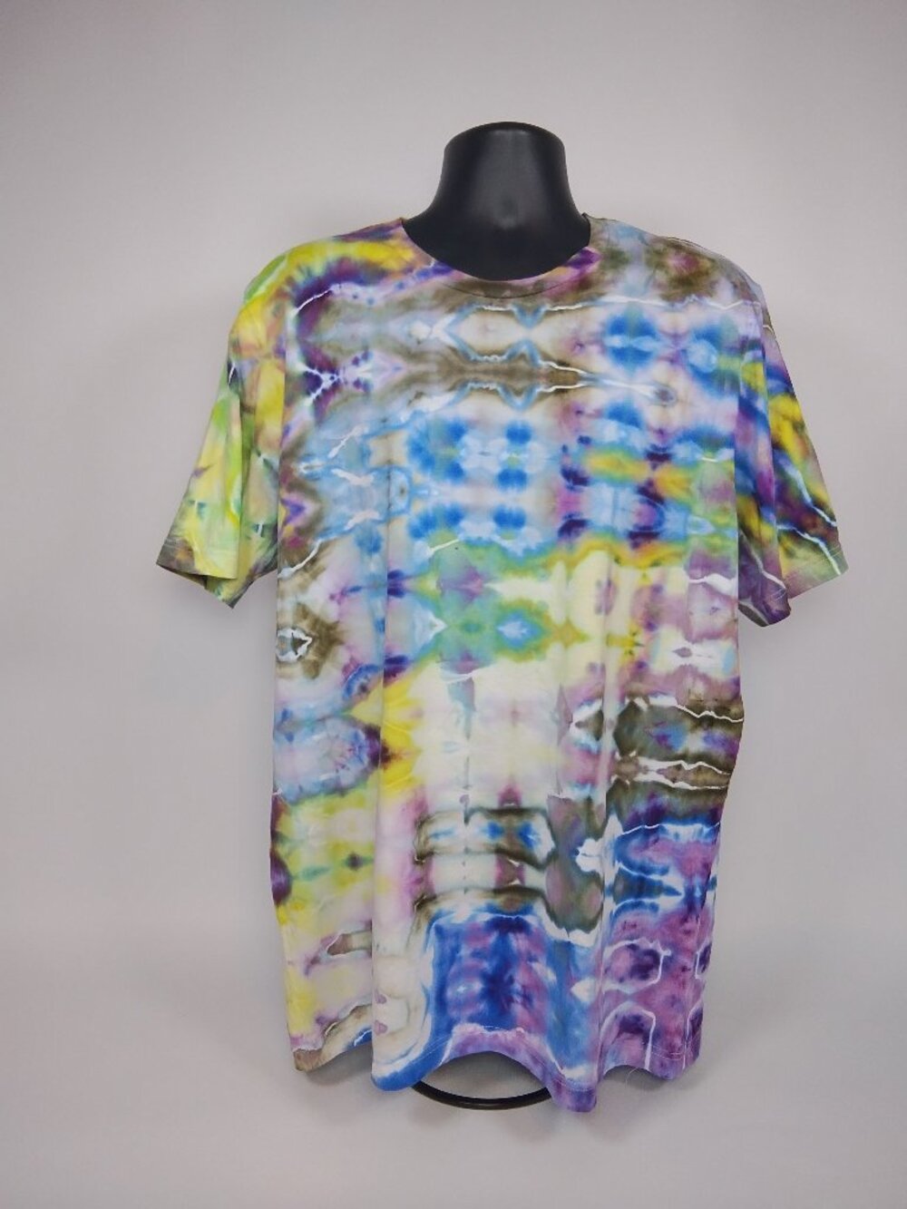 Extra Large Unisex Bella-Canvas 3001C “Glitch” Ice Dyed T-Shirt